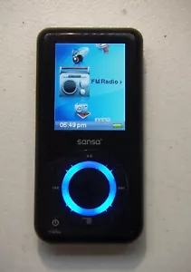 SanDisk Sansa e280 (8GB) Version 2 Digital Media MP3 Player Black. Works great - Picture 1 of 3