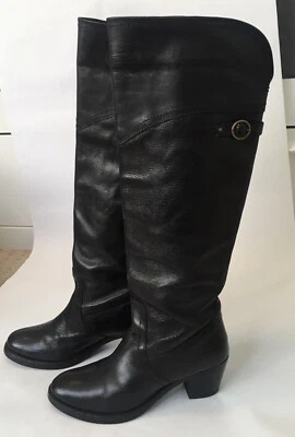 Botas Frye OTK Jane, pretas, solas novas, tamanho 7 - Imagem 1 de 4