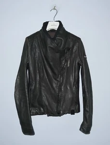 TIGHA Damen Biker Schafslederjacke mit asymmetrischem Reißverschluss Größe S - Bild 1 von 13