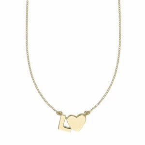 Choker with Letter and Heart Yellow Gold 18k - Picture 1 of 2