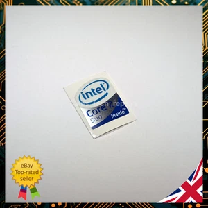 Adesivo Intel Core 2 Duo lamina di metallo originale 16x20 mm distintivo originale - Foto 1 di 3