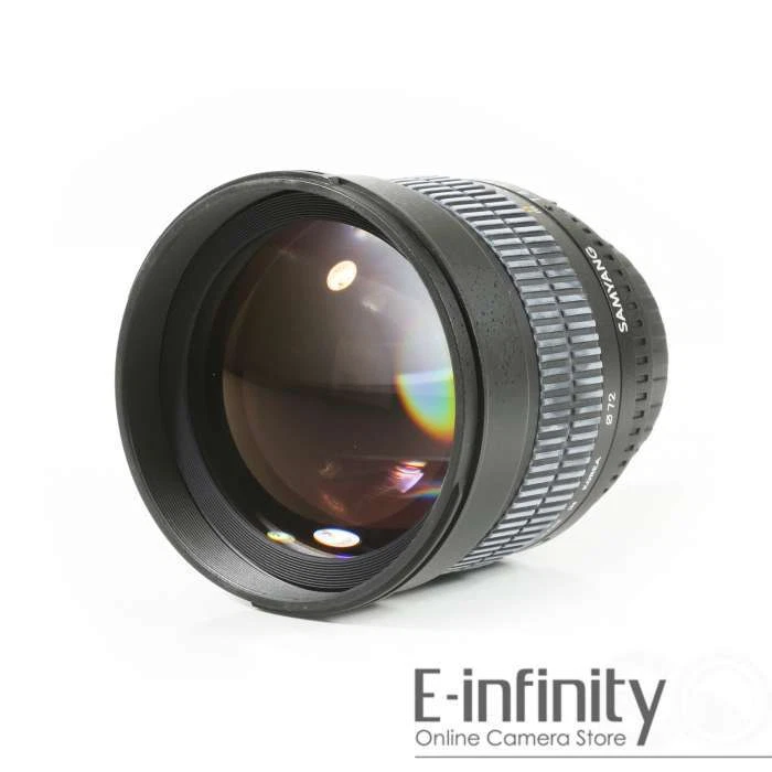 NEW Samyang AE 85mm F1.4 Aspherical Ultra Multi-Coating Lens for Nikon - Image 1 of 1