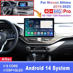 13.1 inch For Nissan Altima 2019-2025Car Radio Carplay Android Multimedia Player - Picture 1 of 7