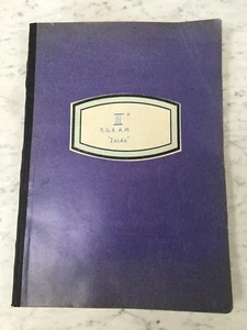 OLD BLUE NOTEBOOK COVER NOTEBOOK - Picture 1 of 4