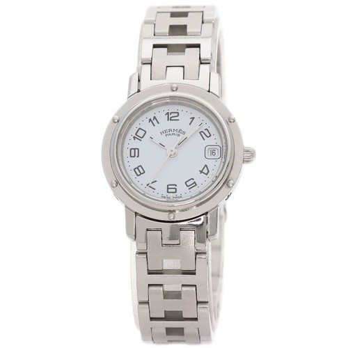 HERMÈS HERMES Clipper Nuova Fibbia Orologi CL4.210 Acciaio Inox Acciaio Inox Donna