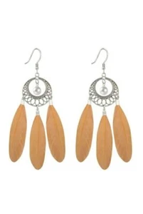 NEW Retro Women Bohemian Feather Earring Long Drop Dangle Jewelry Perfect Gift - Picture 1 of 4