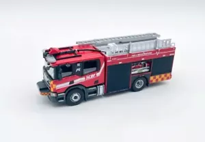 1/64 Singapore Fire Truck Alloy Model - Picture 1 of 9