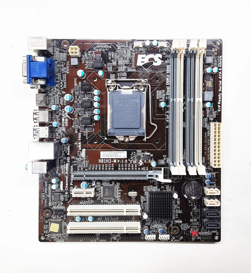 ECS ELITEGROUP H81H3-M (V1.0) Motherboard - NEW - WITHOUT BOX - Image 1 of 4