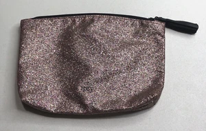 Ipsy Kosmetiktasche rosa Glitzer Reißverschluss oben Make-up Glam Bag 7 x 5 Zoll rosa Futter - Bild 1 von 9