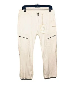 Rewind Beige Juniors Capri Stretchy Pants Copper Accents Size 9 NWT - Picture 1 of 11