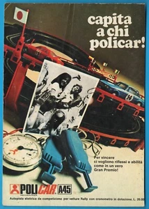 POLICAR: Pista A45 Anno 1973 pubblicità advertising werbung clipping MA1592 - Imagen 1 de 1