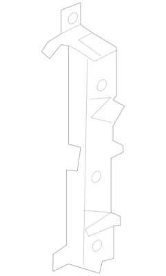 Placa de montaje del enfriador de aceite original Mercedes Benz G 550 2019-2023 4635009801 Foto 1 de 3