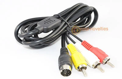 SEGA MEGA DRIVE 2 / GENESIS 2 RCA STEREO TV CABLE - 2 METRE LEAD - Image 1 of 2