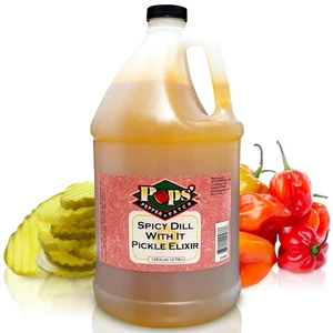 Pops Pepper Patch Spicy Pickle Elixir - Spicy Pickle Brine for Leg Cramps - M... - Picture 1 of 7