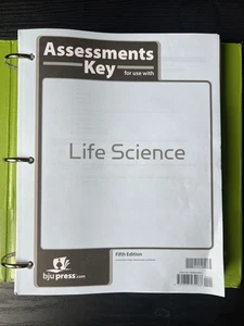 Life Science Assessment Key For Use With BJU 5th Edition - Picture 1 of 1