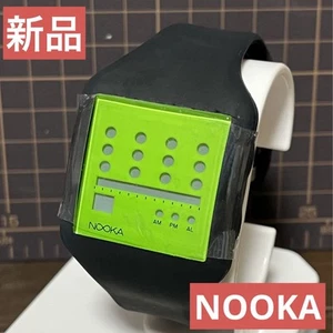 Nooka Mike Spinner Zub Zot Digital Quartz Men New Black Green Vintage 864896930 - Picture 1 of 4