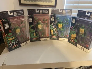 BST AXN TMNT Raph Mike Leo Donnie Arcade Game Action Figure Set Of 4 New In Box - Picture 1 of 5