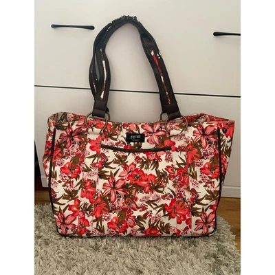 Gigi Hill Large Tote Hibiscus Shopping, Beach, Travel - Image 1 of 4