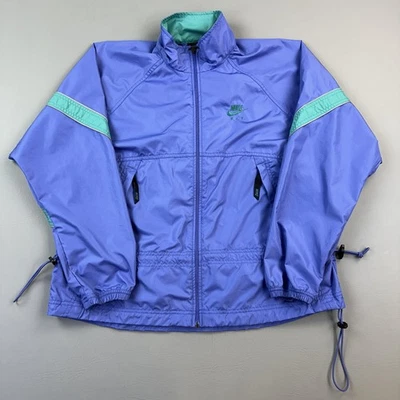 Nike F.I.T. vintage Chaqueta cortavientos ligera con cremallera completa mediana años 90 Foto 1 de 4