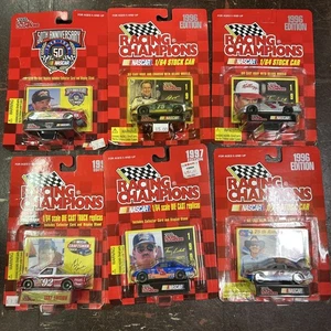 Lot of 6 Racing Champions #1:64 Car With Stand Labonte #5, 92, 43, 75 - Picture 1 of 9
