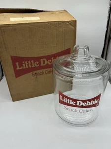 Vintage Little Debbie Store Arbeitsplatte Snack Kuchen Glas Display Glas + Original Box! - Bild 1 von 20