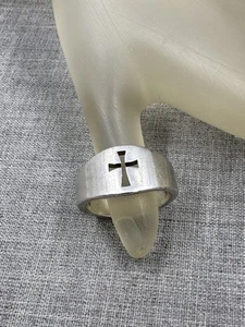 James Avery Crosslet Open Cross Graduated Tapered Sterling .925 Ring Size 9 - Picture 1 of 9
