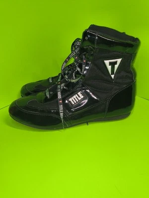 Title Black Boxing Shoes Size 11 - Image 1 of 4