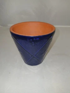 Deep Cobalt Blue Pottery Pot -- Hand Made - Picture 1 of 6