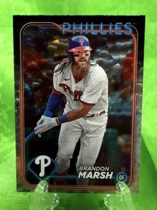 Brandon Marsh - Silver Crackle - 2024 Topps Series 1 #71 Philadelphia Phillies - Picture 1 of 11