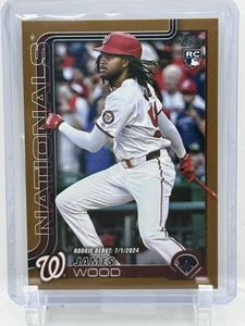 2025 Topps Update - James Wood Rookie Debut #US218 (Gold Border Parallel /2025) - Picture 1 of 2
