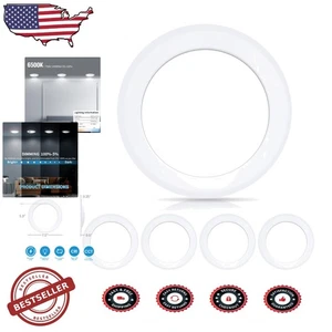 High Brightness 6in LED Ceiling Disk Lights 4pk Smooth Dimmable 16.5W - Picture 1 of 9
