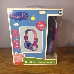 PEPPA PIG KINDERSICHERE VERSTELLBARE KOPFHÖRER PINK/BLAU - Bild 1 von 4