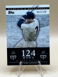 2007 Topps MICKEY MANTLE Yankees Moments #7/150 Jersey Number Match JSY# HOF - Picture 1 of 2