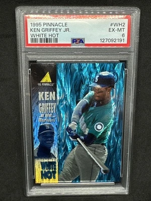 1995 Pinnacle White Hot SP SSP Ken Griffey Jr. PSA 6 Looks Better Mariners #WH2 - Image 1 of 2