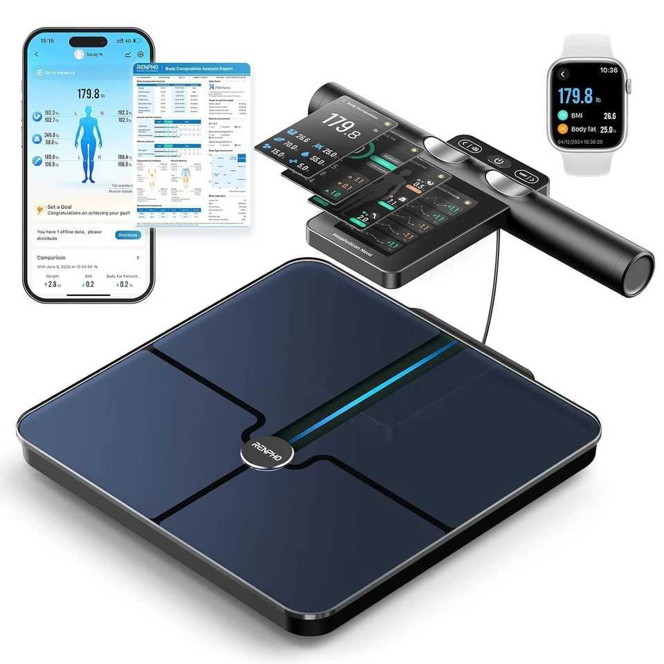 RENPHO Smart Scale for Body Weight, 8-Electrode Body Composition Scale with BMI - Image 1 of 4