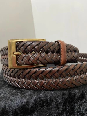 Correa de cuero Dockers para hombre con cordones - cinturón marrón 44/110 Foto 1 de 4