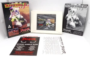 Supercross 3D Atari Jaguar Cart mit Handbuch, Reg Card, Cartbag; CIB - Bild 1 von 13