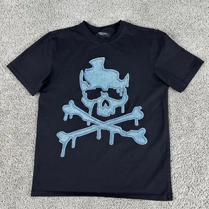 Roku Studio Shirt Mens Medium Black Drip Skull Dont Fade Away Short Sleeve - Picture 1 of 11