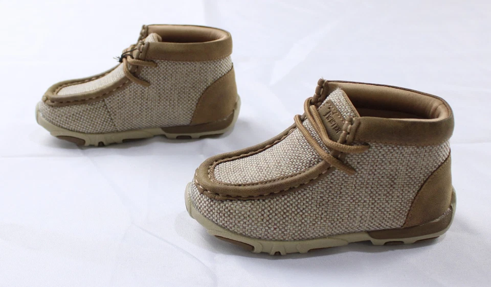 Twister ребенка ясельного возраста мальчиков Ezra Moc носок Tweed на шнуровке туфли AC2 коричневый размер США: 8  - Изображение 1 из 4