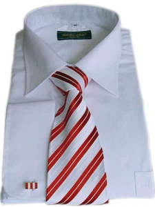 Herrenhemd mit Kentkragen und Umschlagmanschetten, Comfort Fit in Weiß Gr. 38-46 - Bild 1 von 6