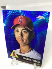 2022 Topps Platinum Shohei Ohtani SP BLUE Prizm Refractor #1 Los Angeles Angels!
