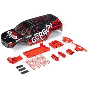 ARRMA ARA402354 GORGON Painted Decaled Trimmed Body Set Black / Red - Picture 1 of 1