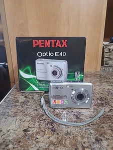 PENTAX Optio E40 8.1 MP Digital Camera w/Box Made in China(JP) - Picture 1 of 6