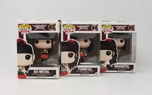 FUNKO POP! ROCKS BABYMETAL SU #43 YUI #44 MOA #45 SET OF 3 Figure Used Japan - Picture 1 of 3