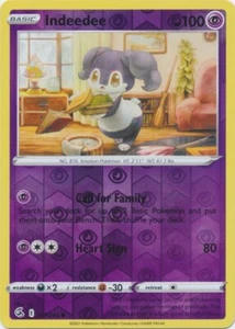 Reverse Holo Indeedee 127/264 Common  Fusion Strike Pokemon TCG - Picture 1 of 1