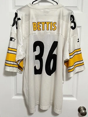 JEROME BETTIS 36 Pittsburgh Steelers Men White Football Jersey 54/XXL Starter - Image 1 of 4