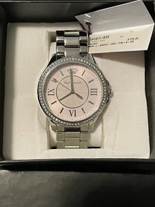 Juicy Couture Gwen Crystal Bezel Stainless Steel Pink Womens Ladies Watch 66%OFF - Picture 1 of 12