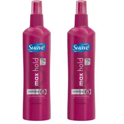 Suave Essentials Max Hold Hairspray 8 Non Aerosol 11 oz-  2 pack - Image 1 of 4