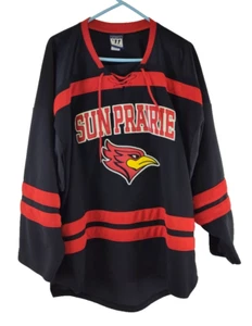 Sun Prairie Cardinals High School Hockey Jersey #22 Sewn Authentic Warrior Sz L - Picture 1 of 10