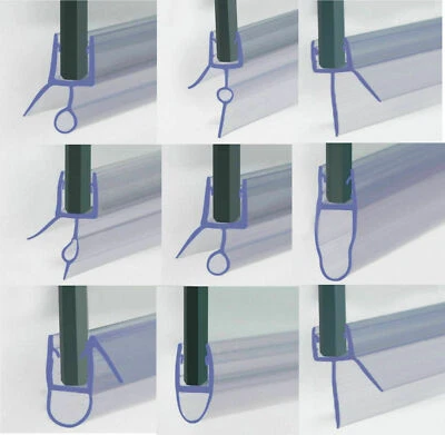 PUREARTH Shower Seal Strip | 4 to 6mm Glass | Up to 30mm Gap | Bath Screen Door | Clear